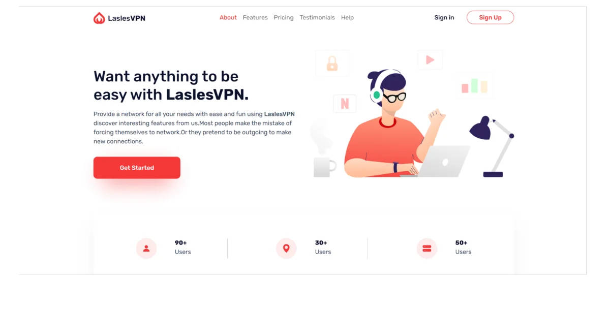 LaslesVPN | Html Vpn Teması