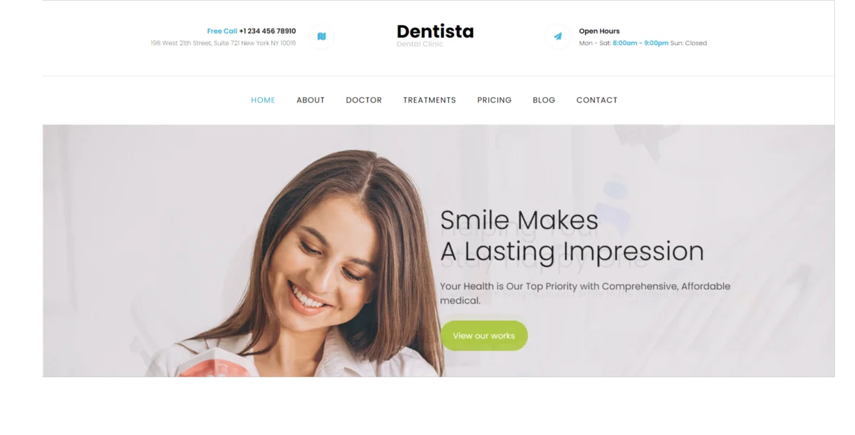 Dentista | Html Sağlık Teması