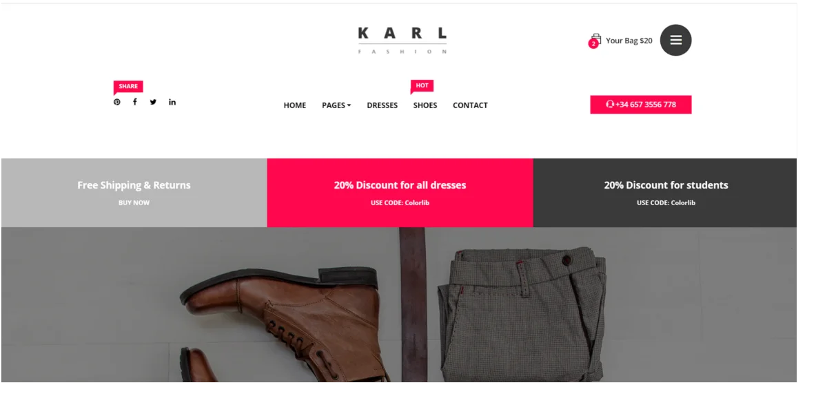 KARL FASHION | Html E-Ticaret Teması