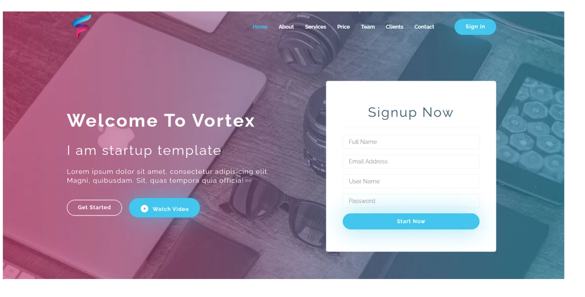 Vortex | Html Dijital Ajans Teması