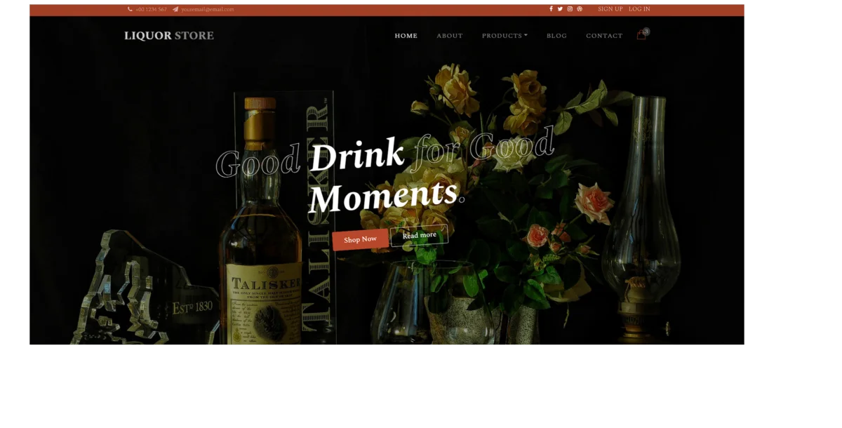 LIQUOR STRORE | Html Dijital Ajans Teması