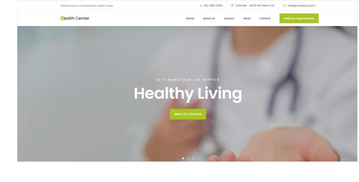 Health Center | Html Sağlık Teması